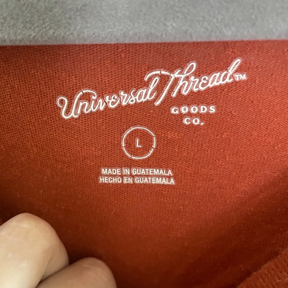 Large Orange Pocket Tee with Tie Universal Thread - Picture 5 of 6